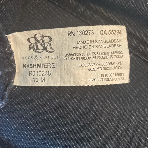 Rock & Republic jeans size 10M - Picture 4 of 5